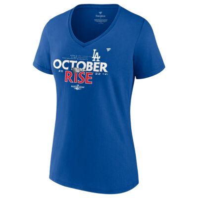 MLB Fanatics Los Angeles Dodgers 2022 season Locker Room V-Neck T-Shirt