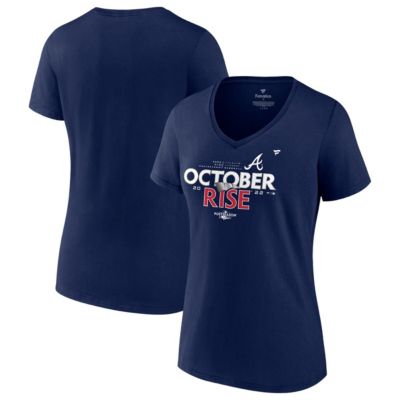 MLB Fanatics Atlanta Braves 2022 season Locker Room V-Neck T-Shirt