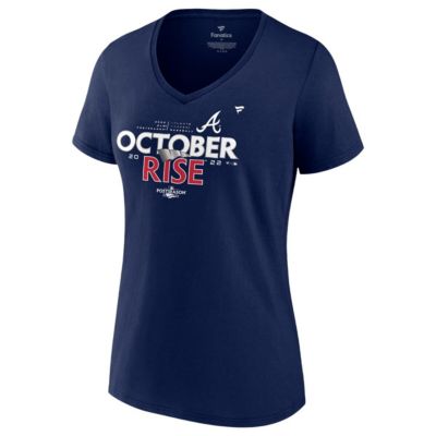 MLB Fanatics Atlanta Braves 2022 season Locker Room V-Neck T-Shirt