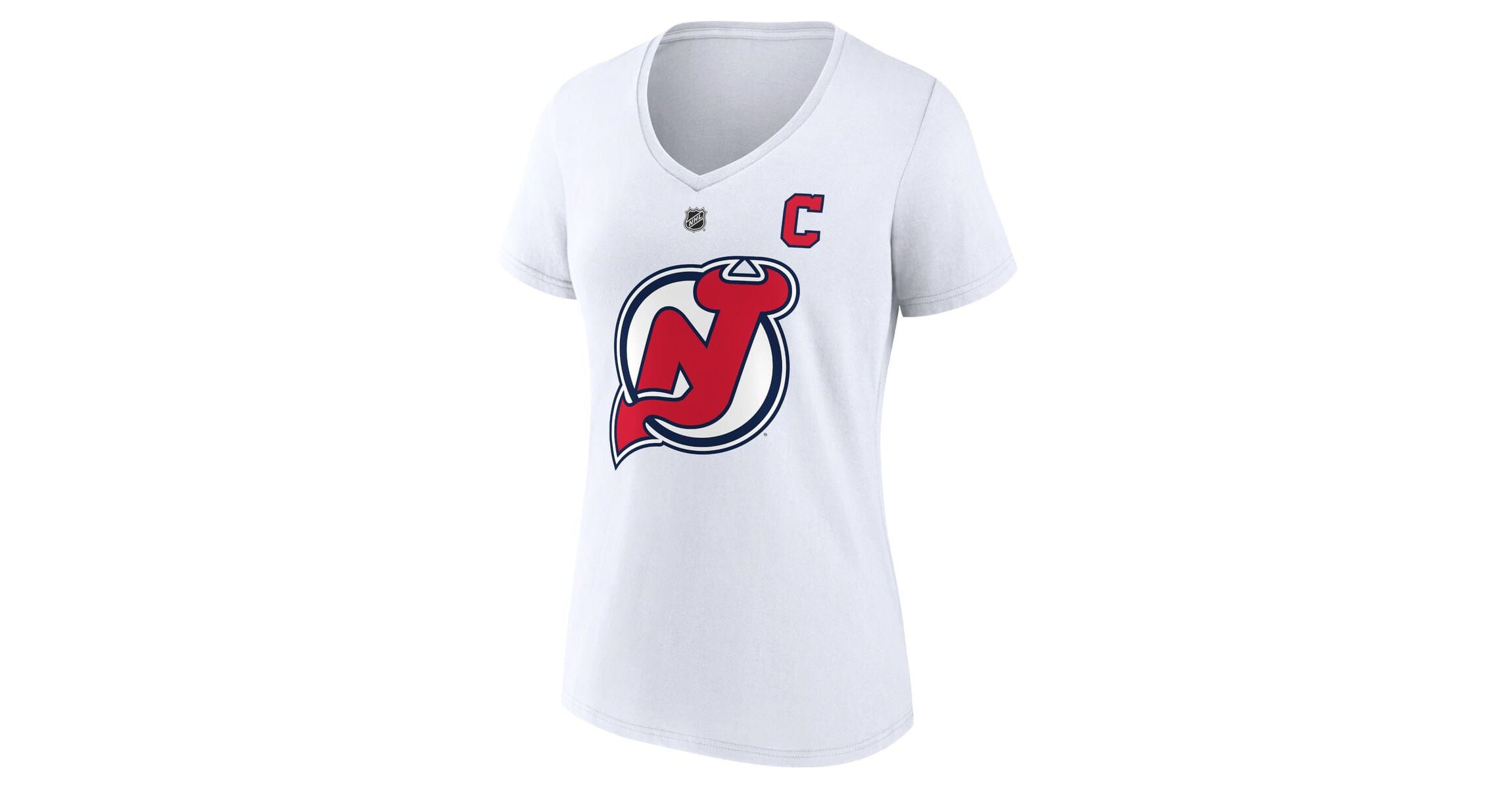 NHL Fanatics Nico Hischier New Jersey Devils Special Edition 2.0 Name & Number V-Neck T-Shirt