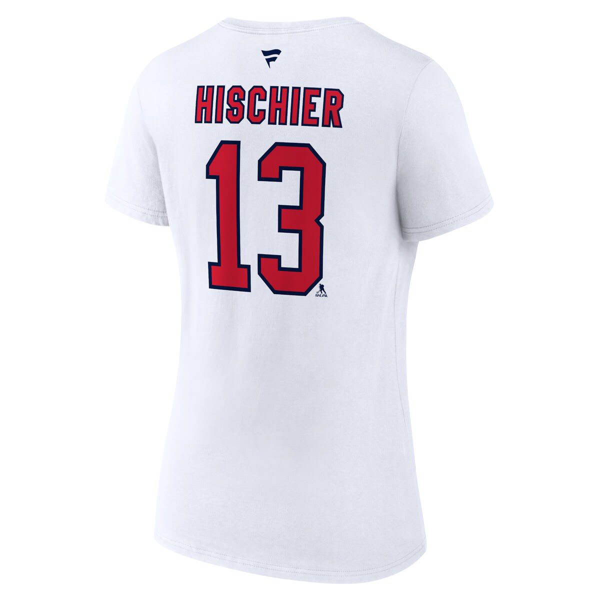 NHL Fanatics Nico Hischier New Jersey Devils Special Edition 2.0 Name & Number V-Neck T-Shirt