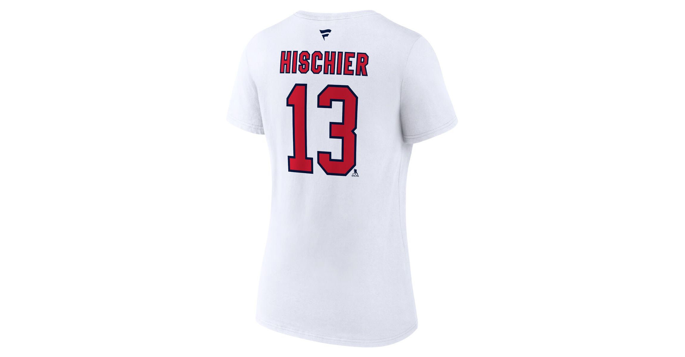 NHL Fanatics Nico Hischier New Jersey Devils Special Edition 2.0 Name & Number V-Neck T-Shirt