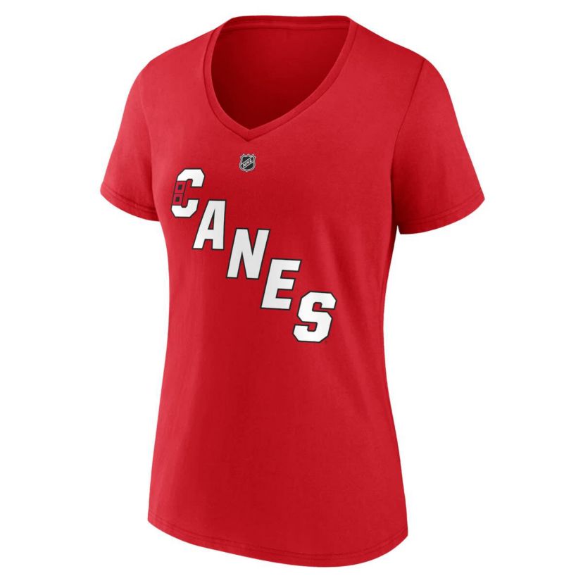 NHL Fanatics Sebastian Aho Carolina Hurricanes Special Edition 2.0 Name & Number V-Neck T-Shirt