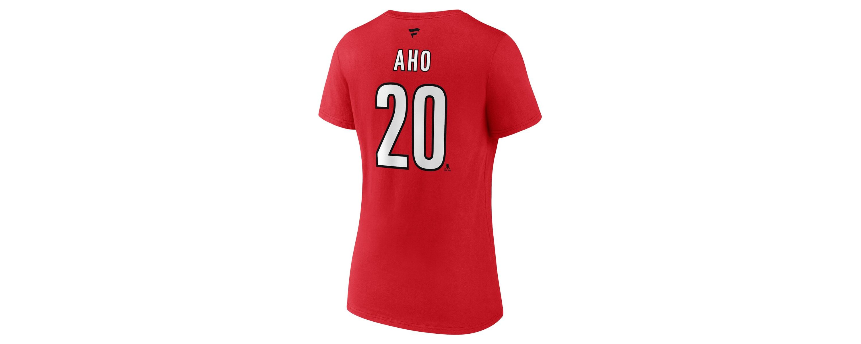 NHL Fanatics Sebastian Aho Carolina Hurricanes Special Edition 2.0 Name & Number V-Neck T-Shirt