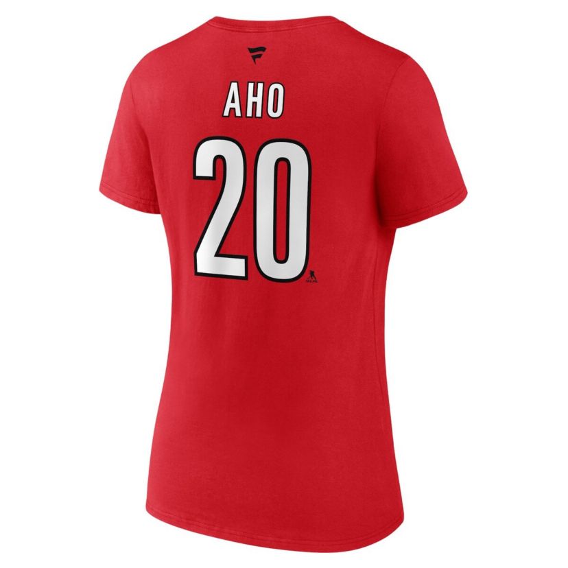 NHL Fanatics Sebastian Aho Carolina Hurricanes Special Edition 2.0 Name & Number V-Neck T-Shirt