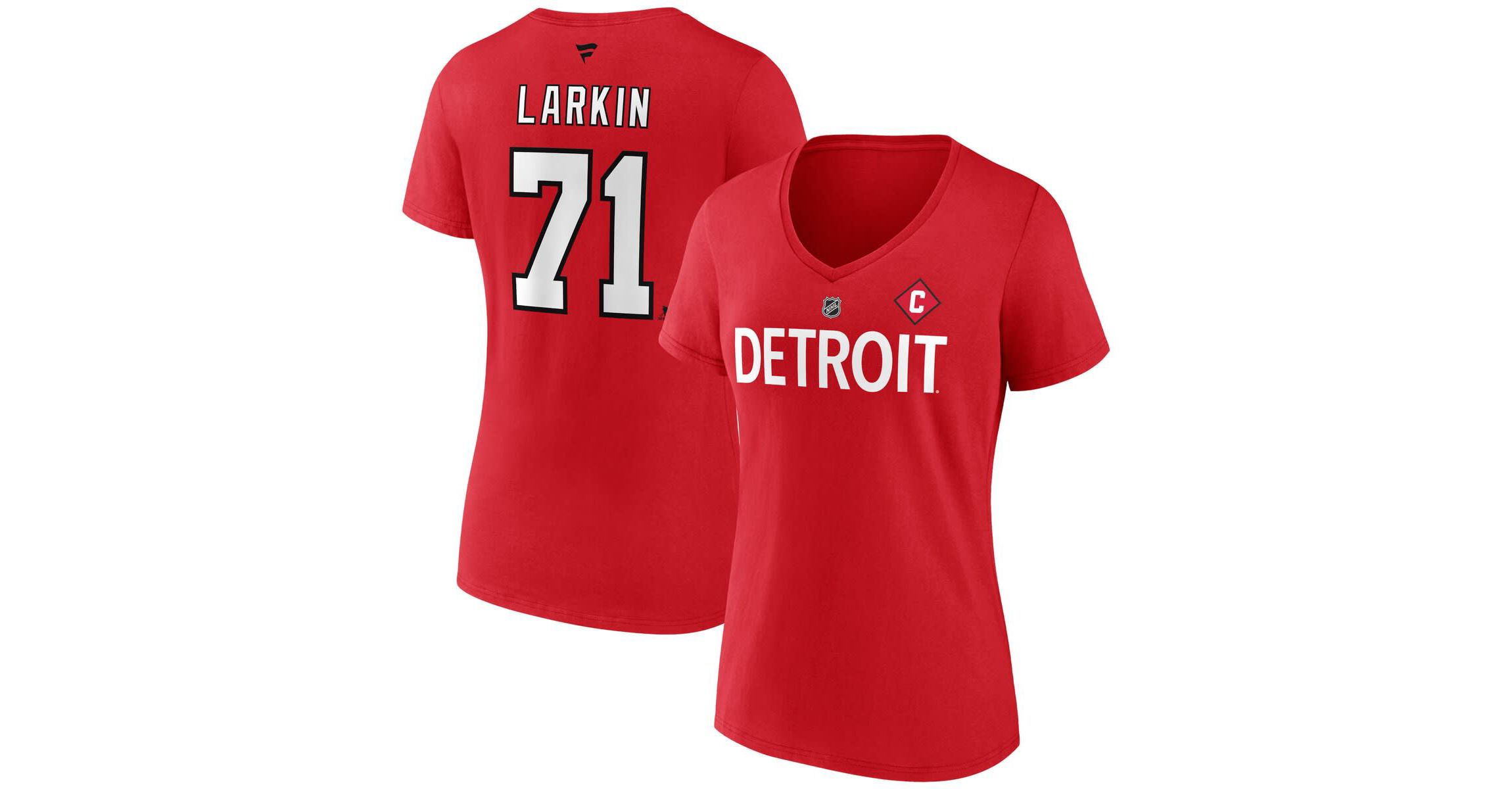 NHL Fanatics Dylan Larkin Detroit Wings Special Edition 2.0 Name & Number V-Neck T-Shirt