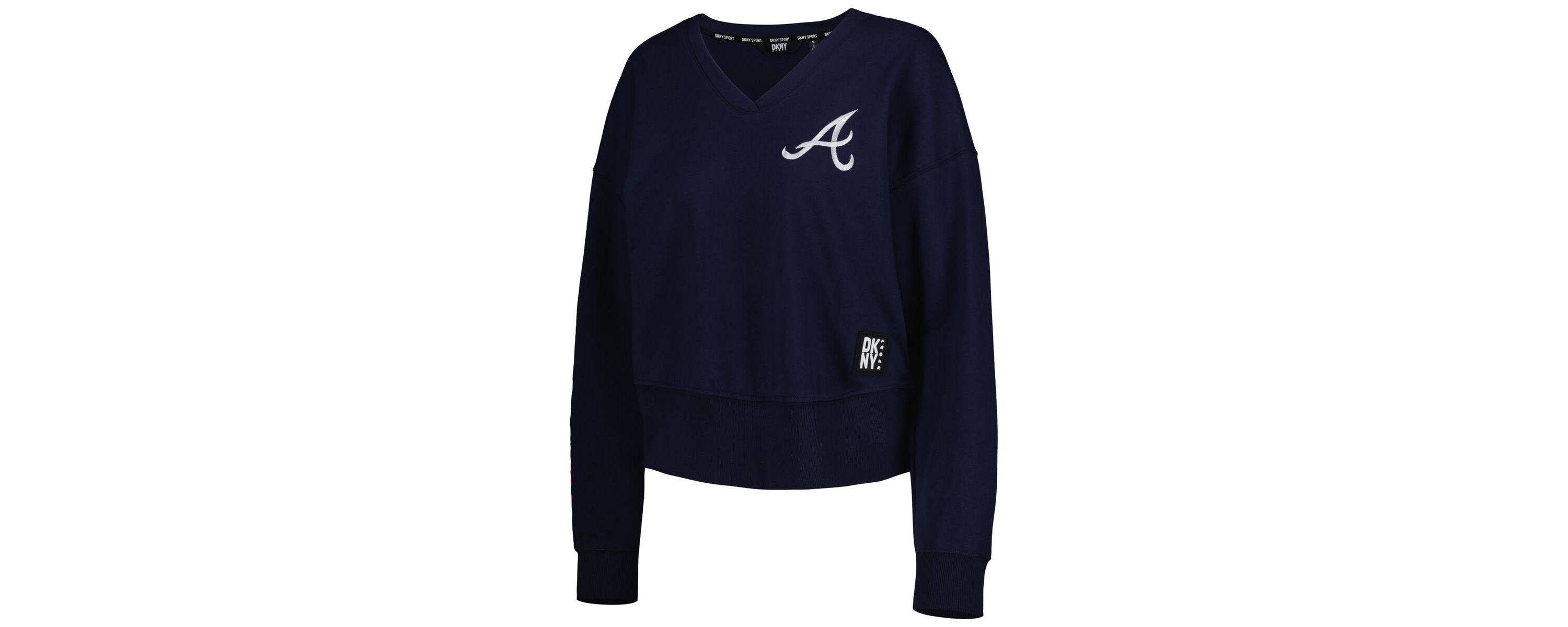 MLB Atlanta Braves Lily V-Neck Pullover Sweatshirt