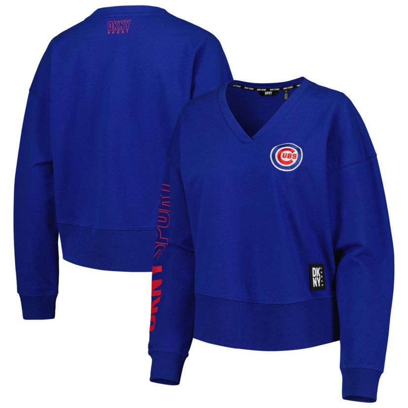 MLB Chicago Cubs Lily V-Neck Pullover Sweatshirt