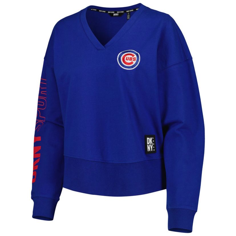 MLB Chicago Cubs Lily V-Neck Pullover Sweatshirt