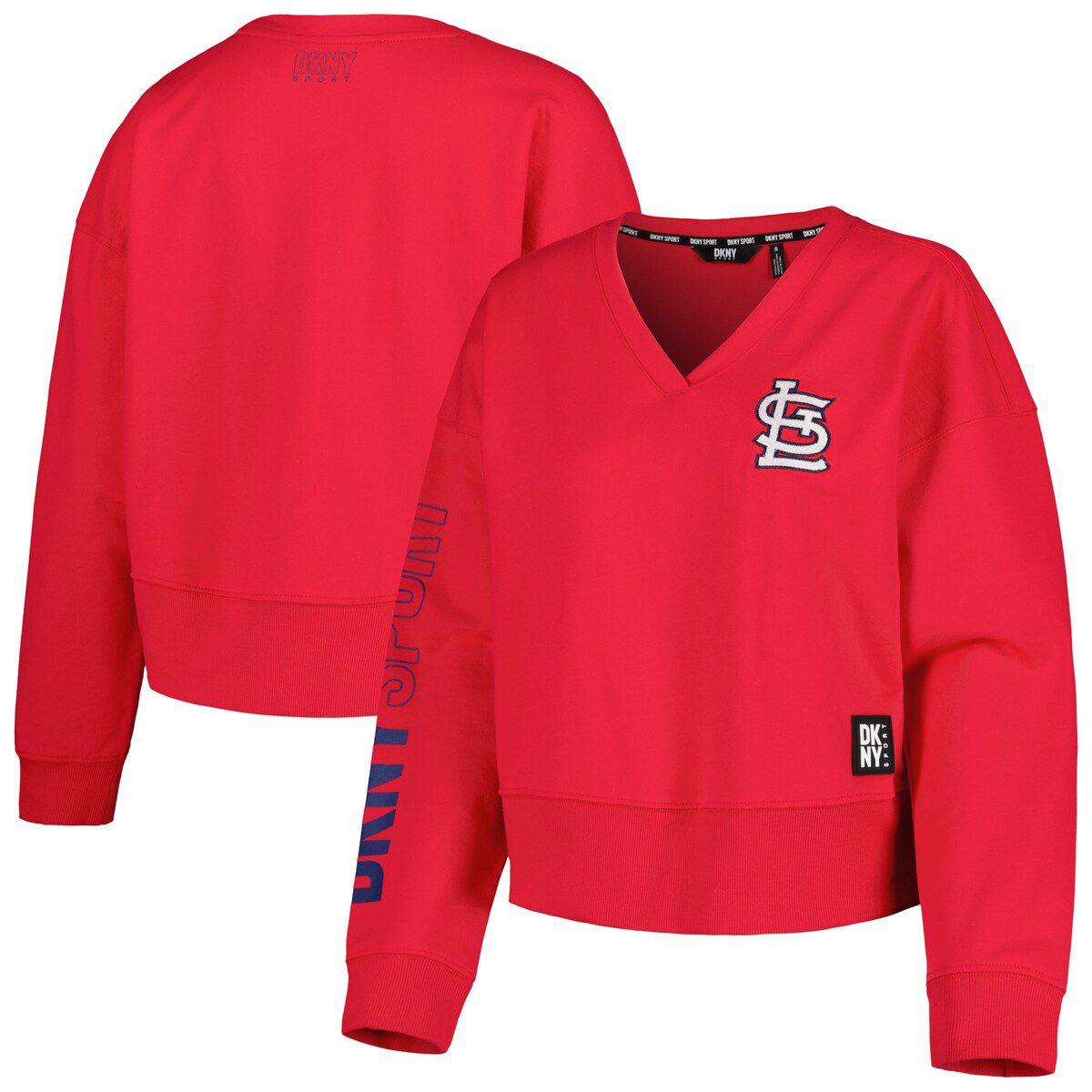 MLB St. Louis Cardinals Lily V-Neck Pullover Sweatshirt