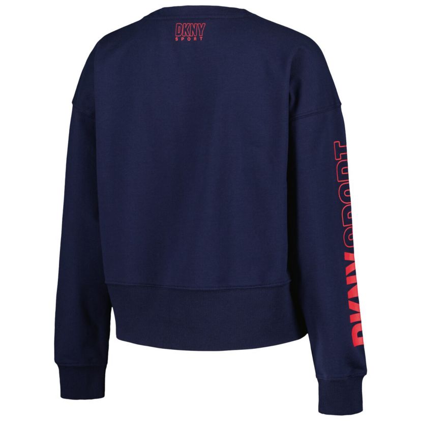 MLB Cleveland Guardians Lily V-Neck Pullover Sweatshirt