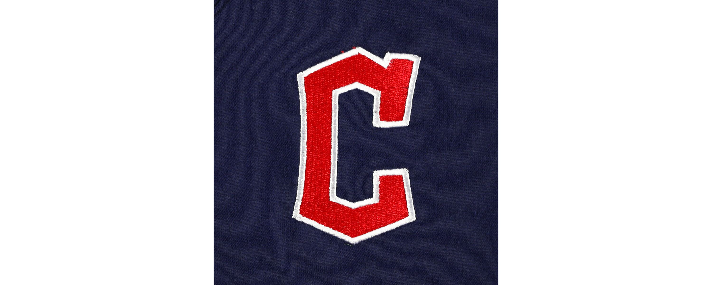 MLB Cleveland Guardians Lily V-Neck Pullover Sweatshirt