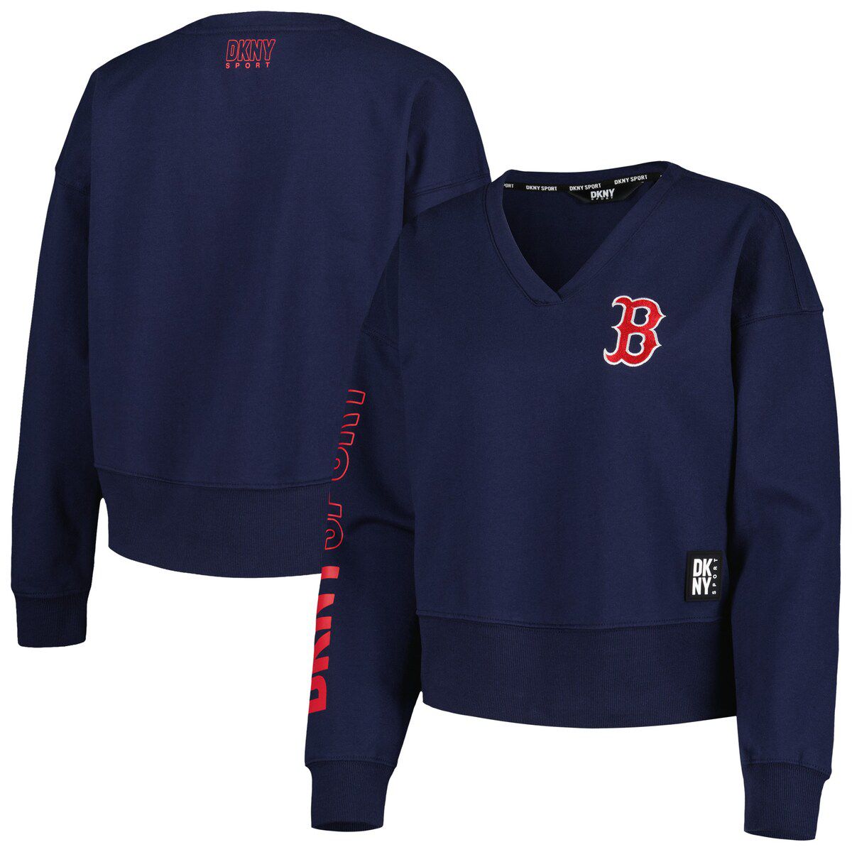 Boston Red Sox MLB Boston Sox Lily V-Neck Pullover Sweatshirt