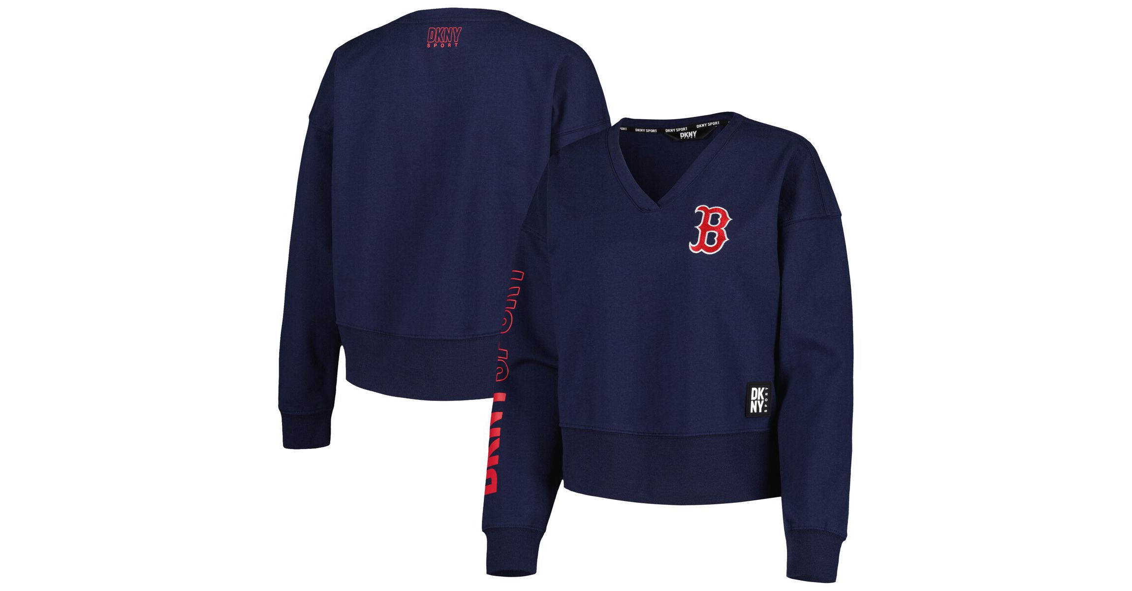 Boston Red Sox MLB Boston Sox Lily V-Neck Pullover Sweatshirt