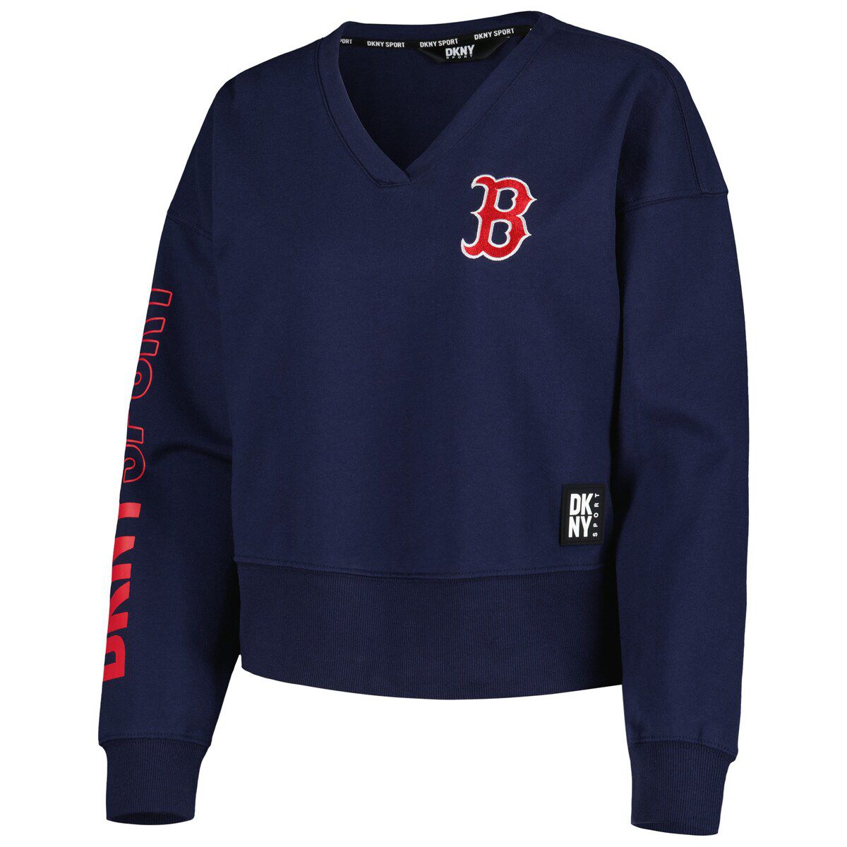 Boston Red Sox MLB Boston Sox Lily V-Neck Pullover Sweatshirt