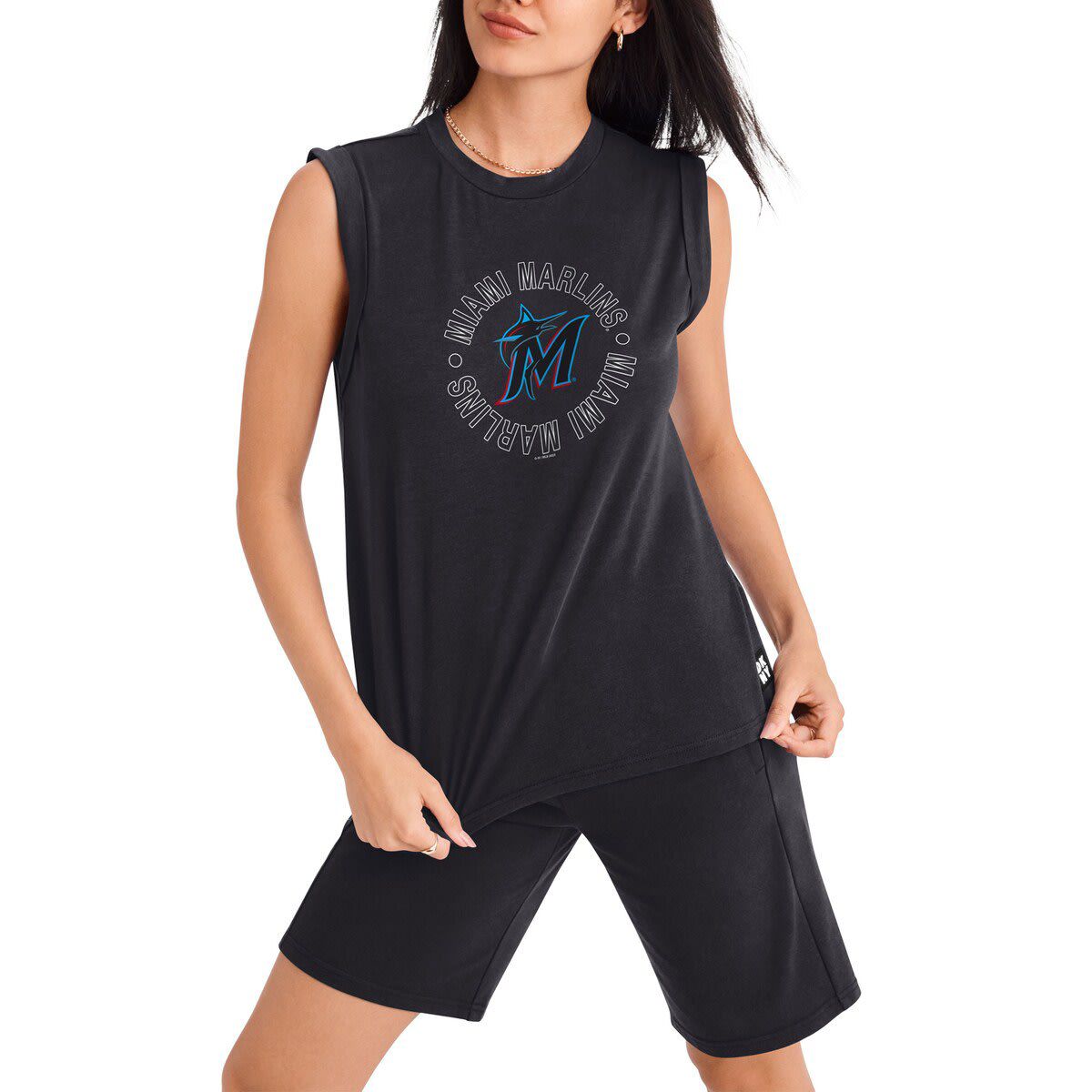 MLB Miami Marlins Madison Tri-Blend Tank Top