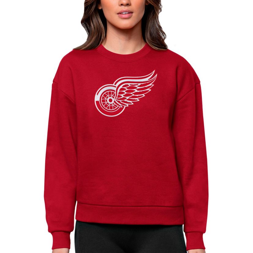 NHL Detroit Wings Primary Logo Team Logo Victory Crewneck Pullover Sweatshirt