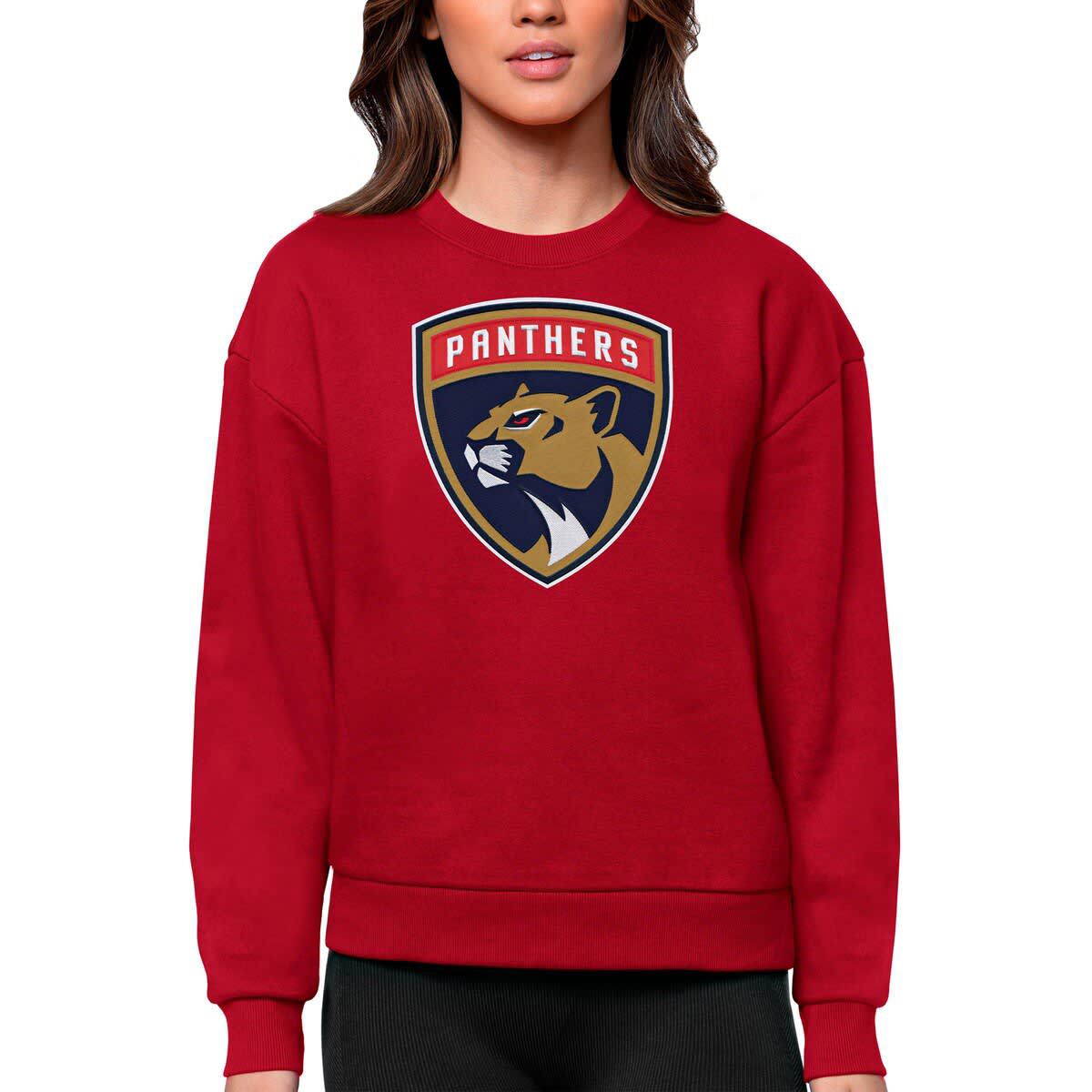 NHL Florida Panthers Primary Logo Team Logo Victory Crewneck Pullover Sweatshirt