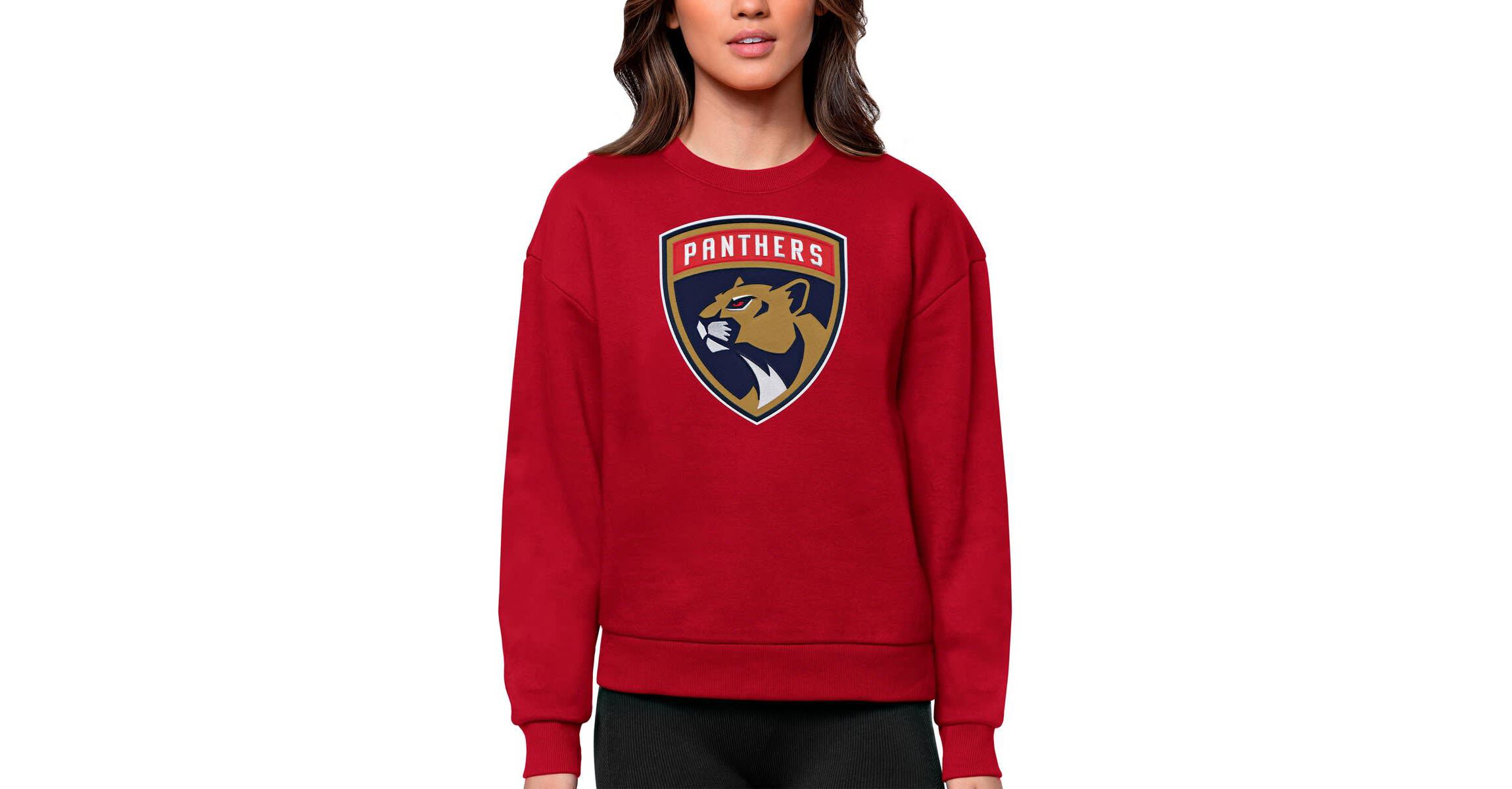 NHL Florida Panthers Primary Logo Team Logo Victory Crewneck Pullover Sweatshirt