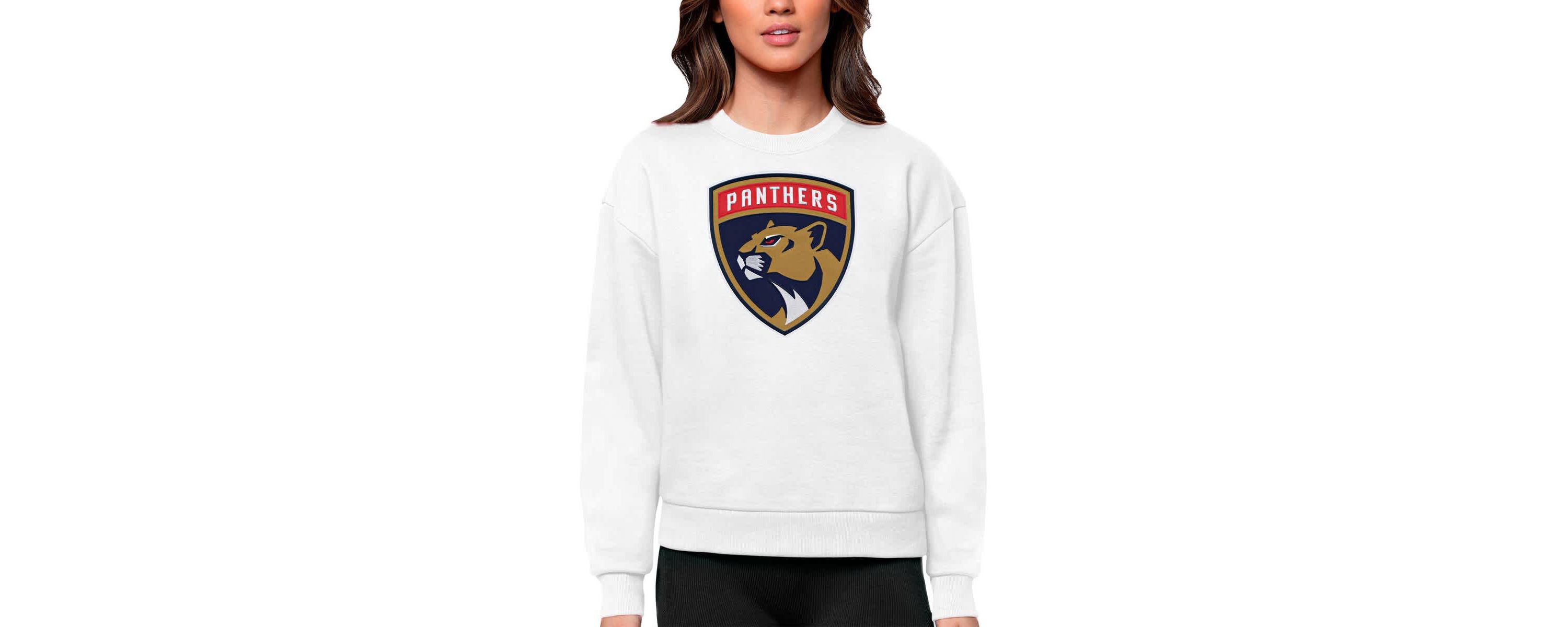 NHL Florida Panthers Primary Logo Team Logo Victory Crewneck Pullover Sweatshirt