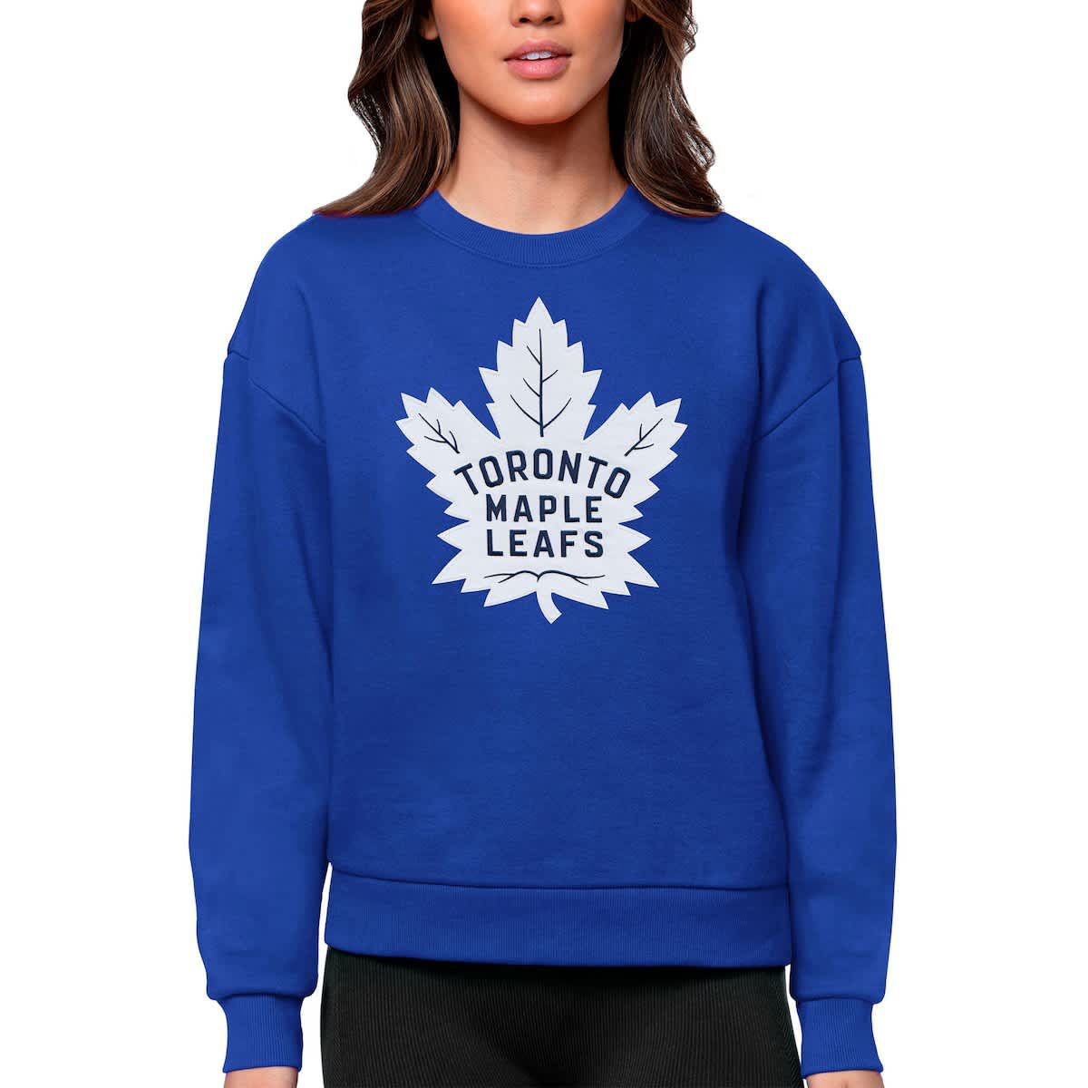 NHL Toronto Maple Leafs Primary Logo Team Logo Victory Crewneck Pullover Sweatshirt