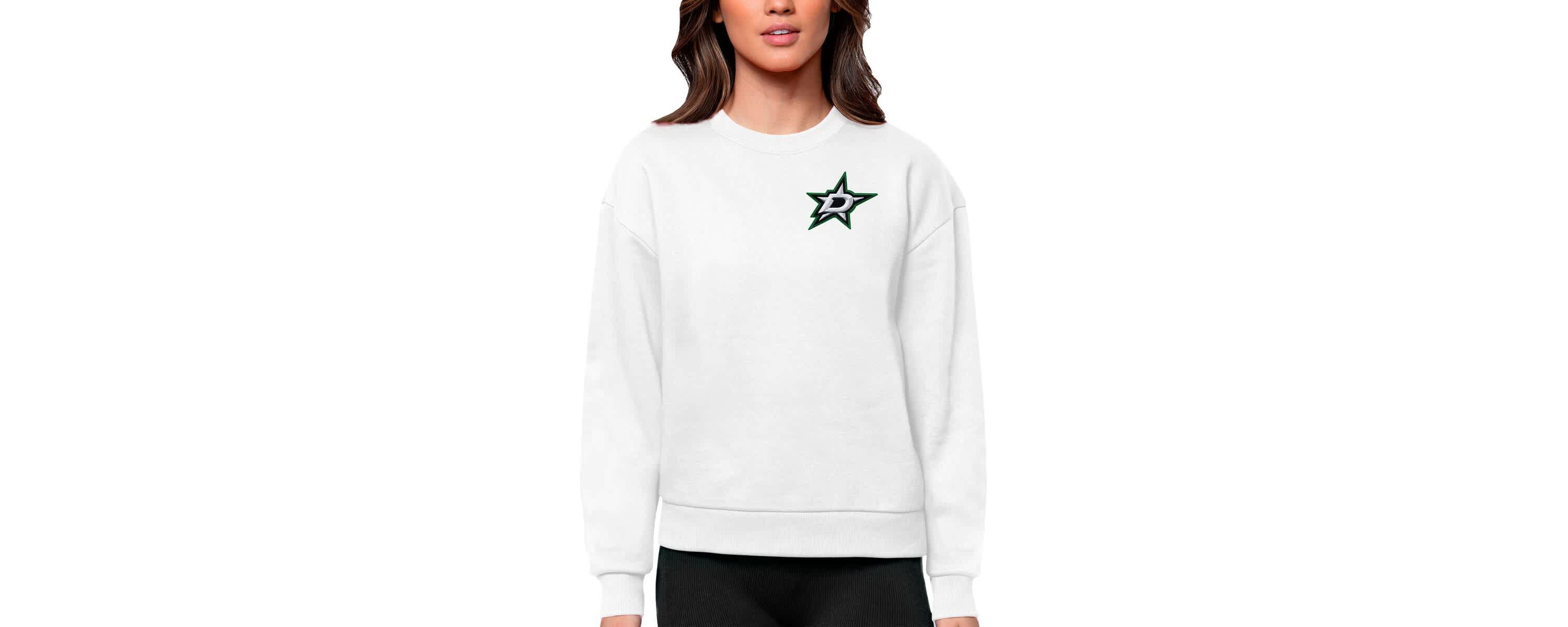 NHL Dallas Stars Primary Logo Victory Crewneck Pullover Sweatshirt