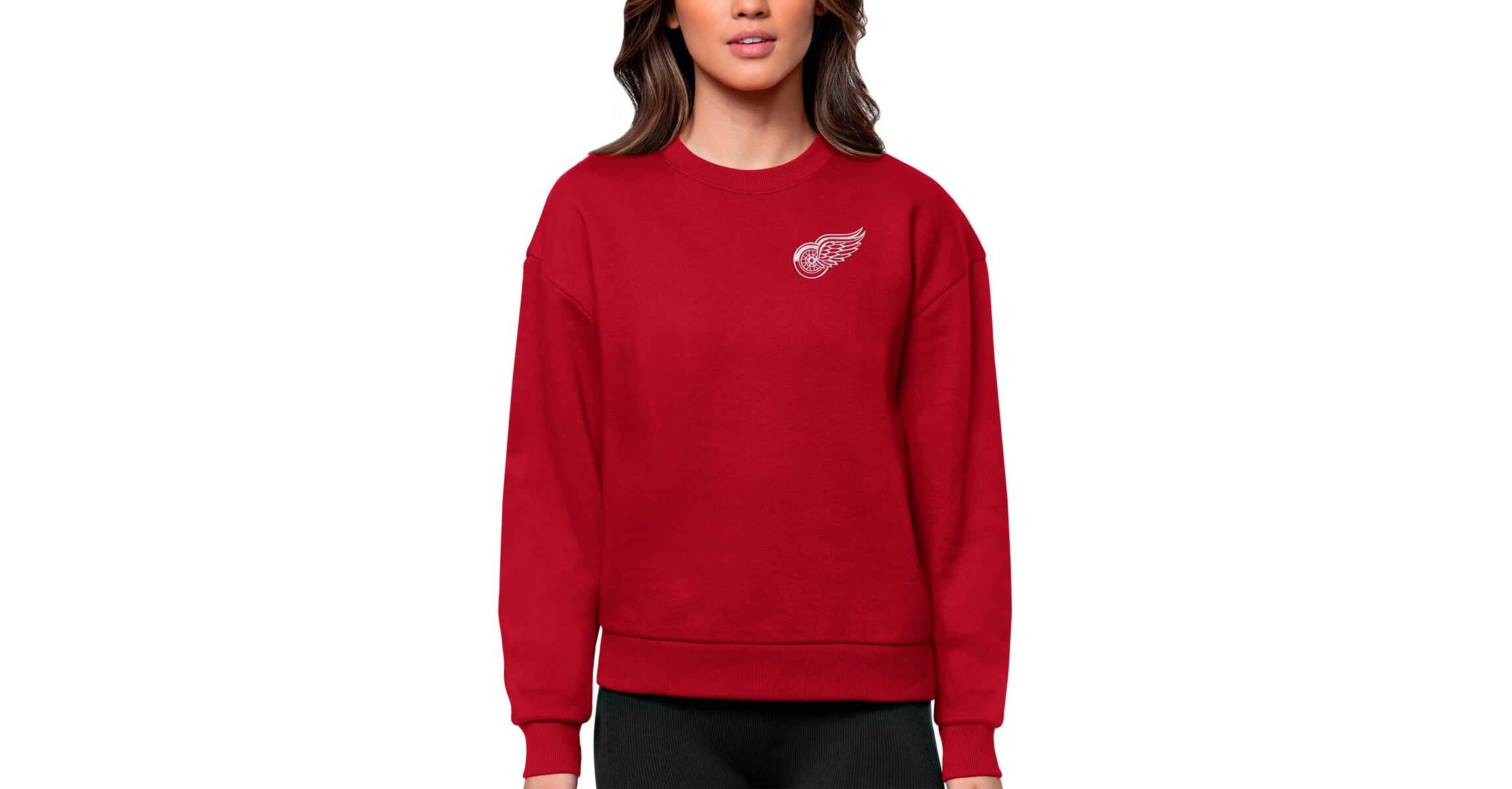 NHL Detroit Wings Primary Logo Victory Crewneck Pullover Sweatshirt