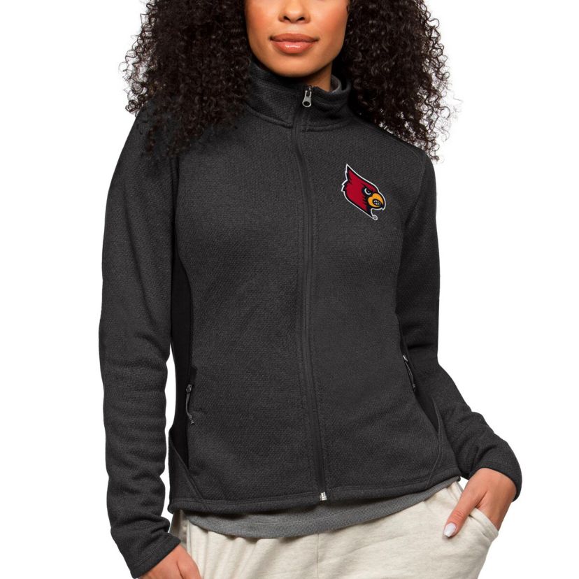 NCAA Heather Louisville Cardinals Course Full-Zip Jacket