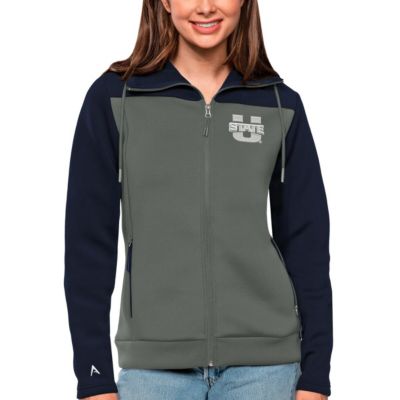 NCAA Navy/Steel Utah State Aggies Protect Full-Zip Jacket