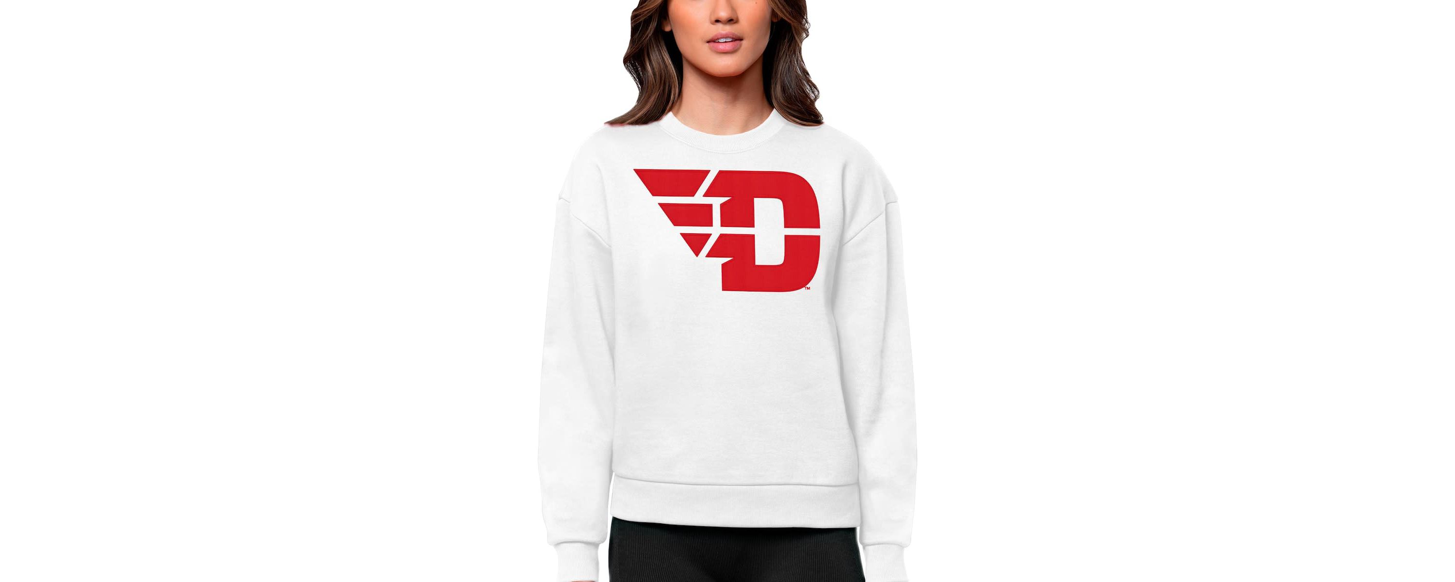 NCAA Dayton Flyers Victory Crewneck Pullover Sweatshirt