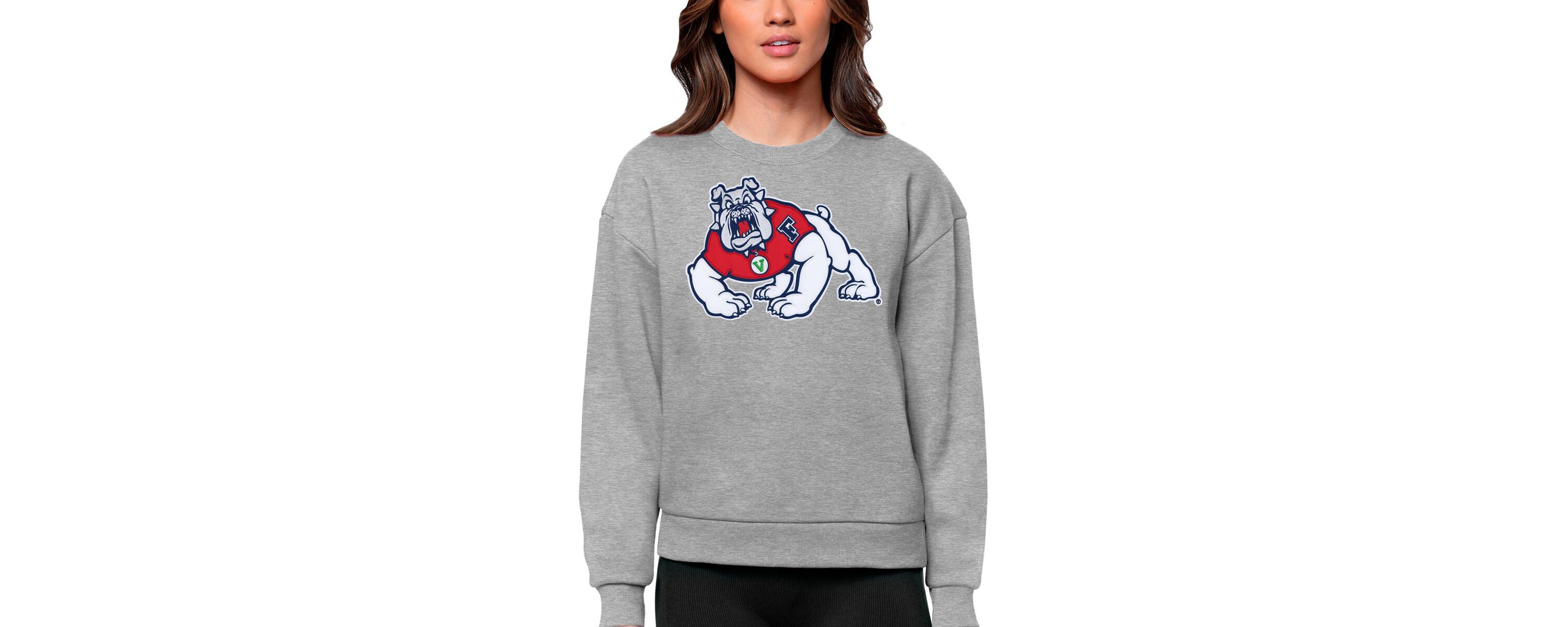 NCAA Fresno State Bulldogs Victory Crewneck Pullover Sweatshirt