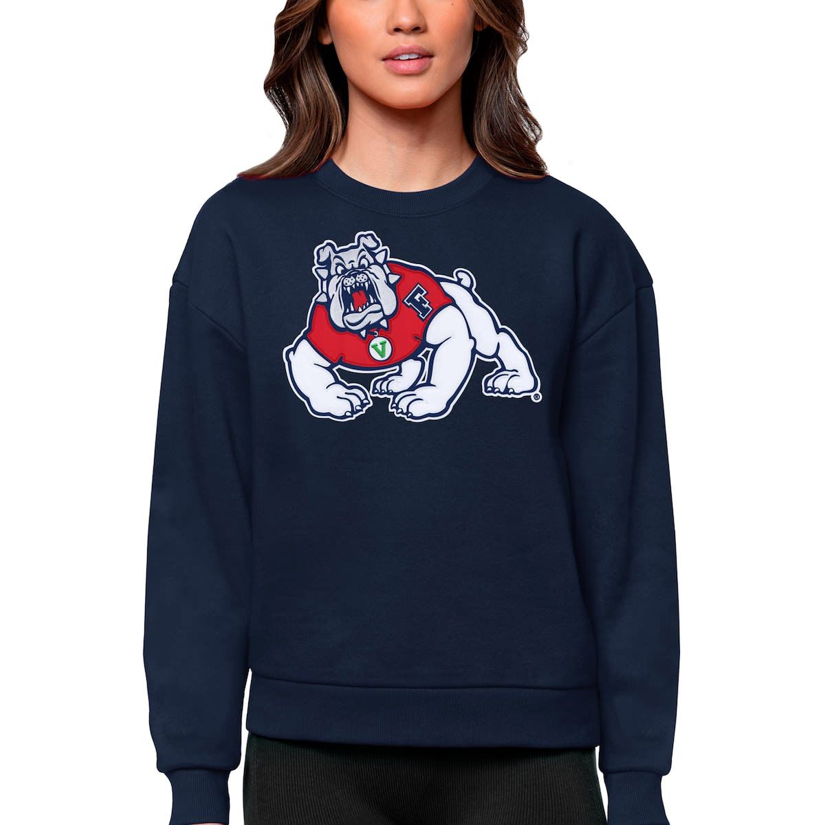 NCAA Fresno State Bulldogs Victory Crewneck Pullover Sweatshirt