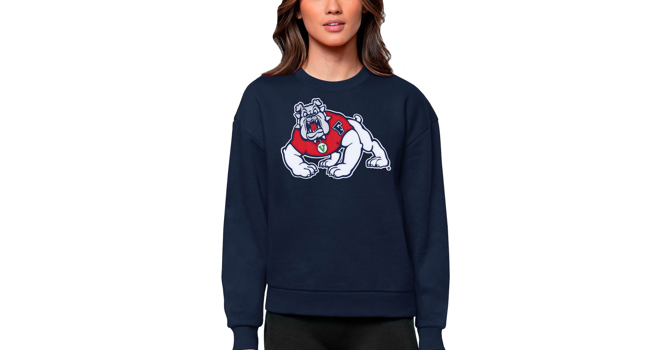 NCAA Fresno State Bulldogs Victory Crewneck Pullover Sweatshirt