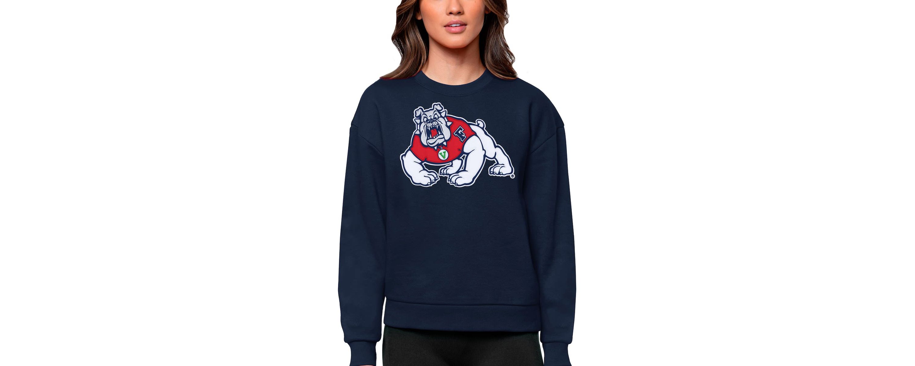 NCAA Fresno State Bulldogs Victory Crewneck Pullover Sweatshirt