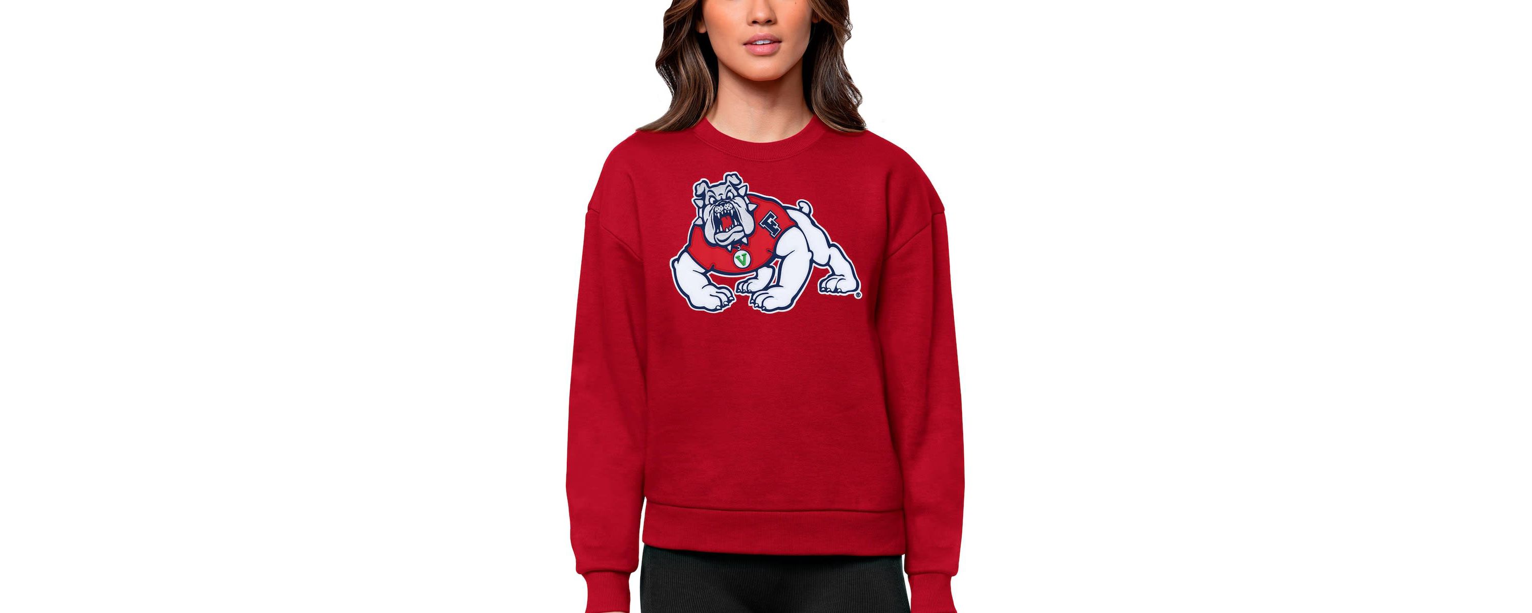 NCAA Fresno State Bulldogs Victory Crewneck Pullover Sweatshirt