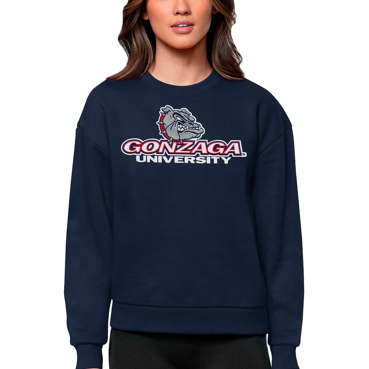 Gonzaga University Bulldogs NCAA Gonzaga Bulldogs Victory Crewneck Pullover Sweatshirt