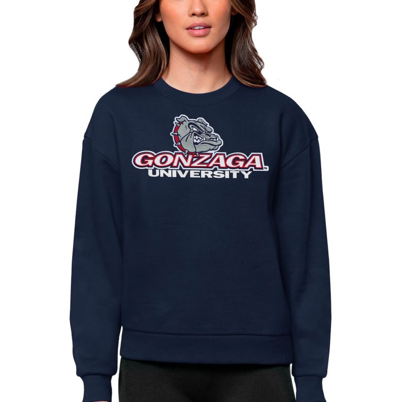 Gonzaga University Bulldogs NCAA Gonzaga Bulldogs Victory Crewneck Pullover Sweatshirt