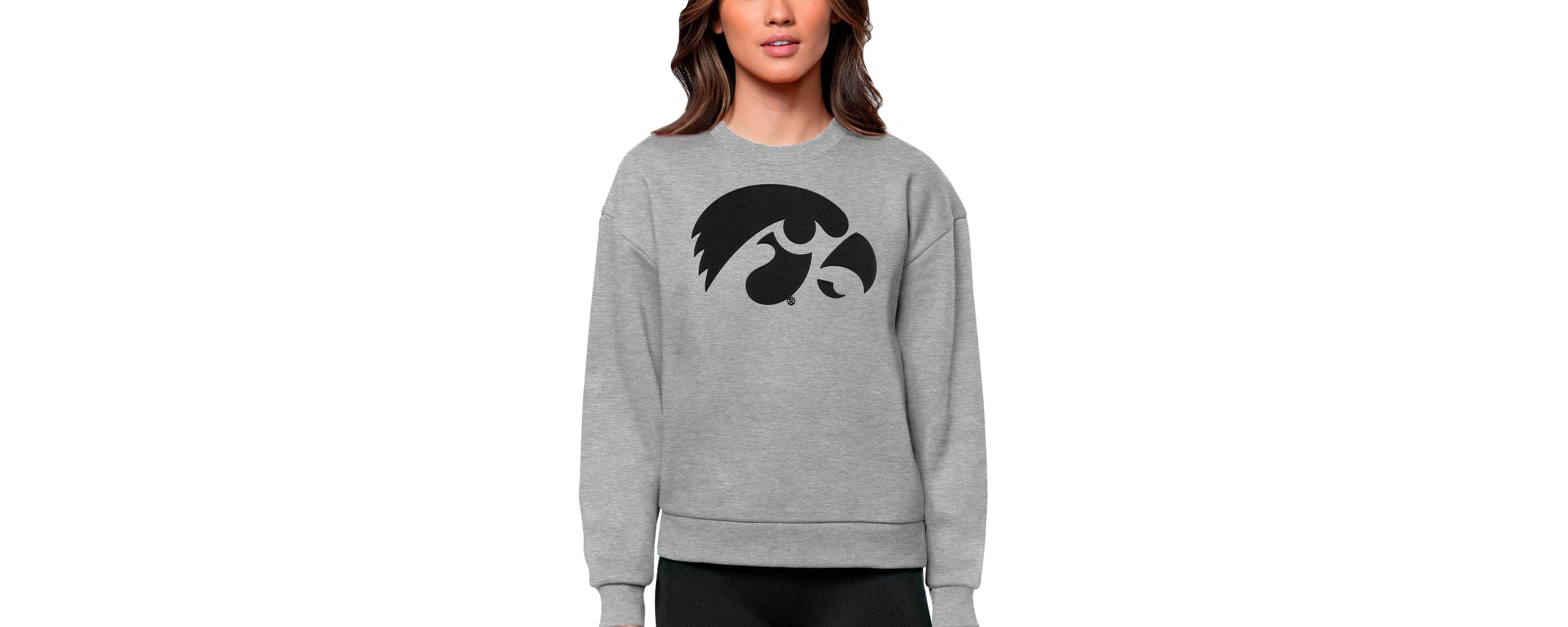 NCAA Iowa Hawkeyes Victory Crewneck Pullover Sweatshirt