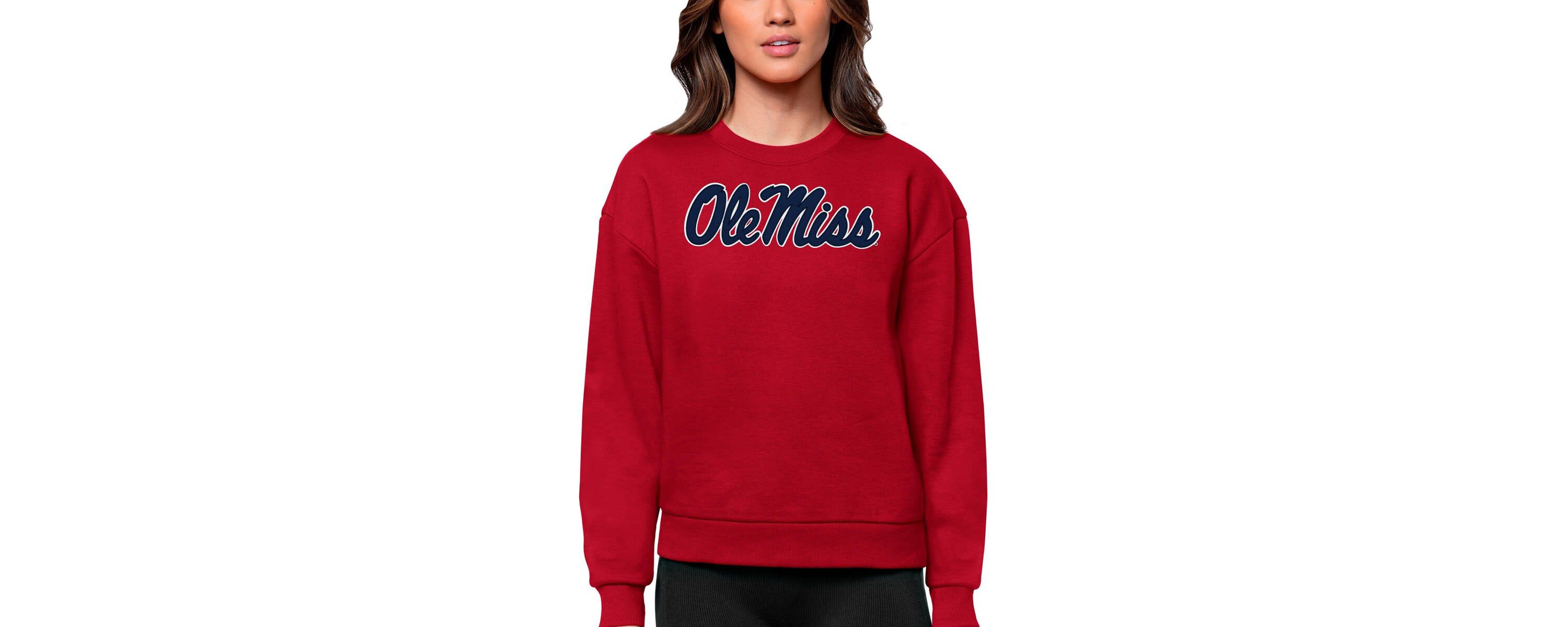 NCAA Ole Miss Rebels Victory Crewneck Pullover Sweatshirt