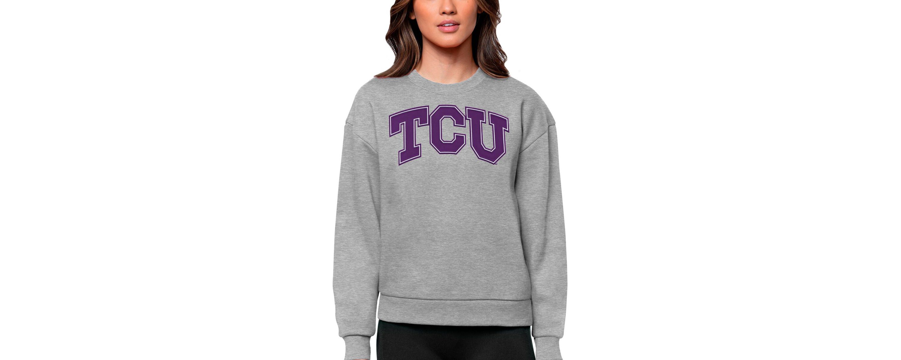 NCAA TCU Horned Frogs Victory Crewneck Pullover Sweatshirt