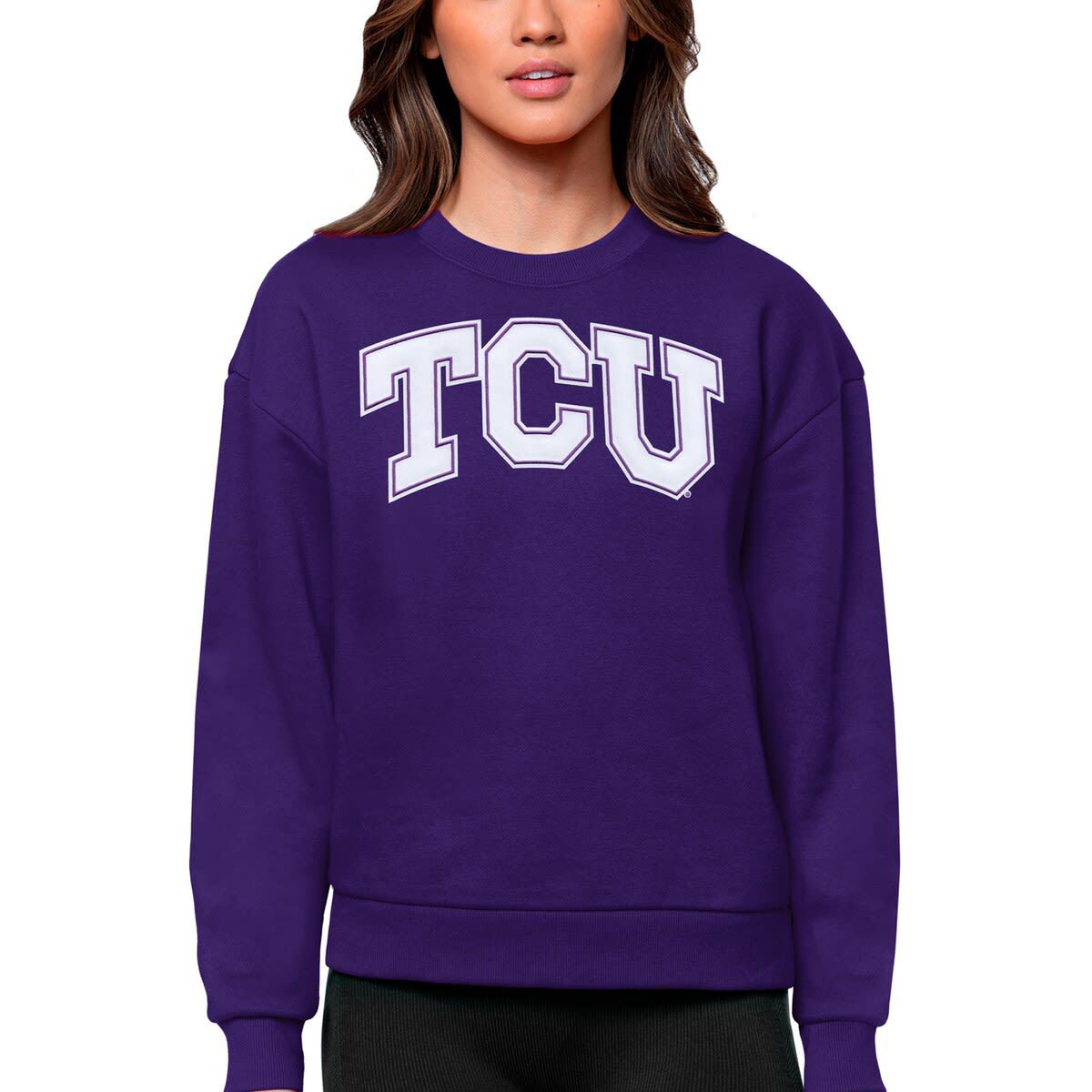 NCAA TCU Horned Frogs Victory Crewneck Pullover Sweatshirt