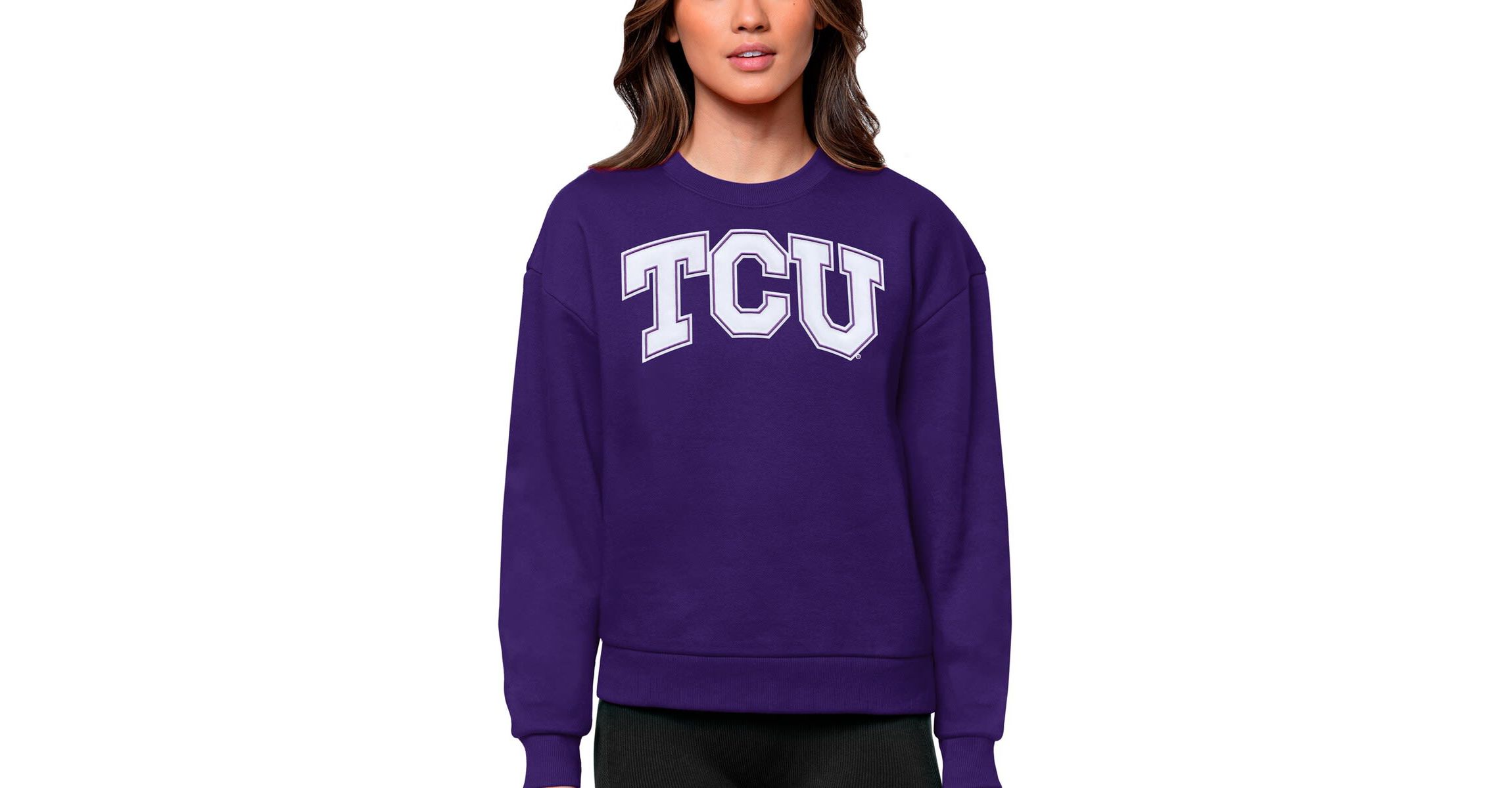 NCAA TCU Horned Frogs Victory Crewneck Pullover Sweatshirt