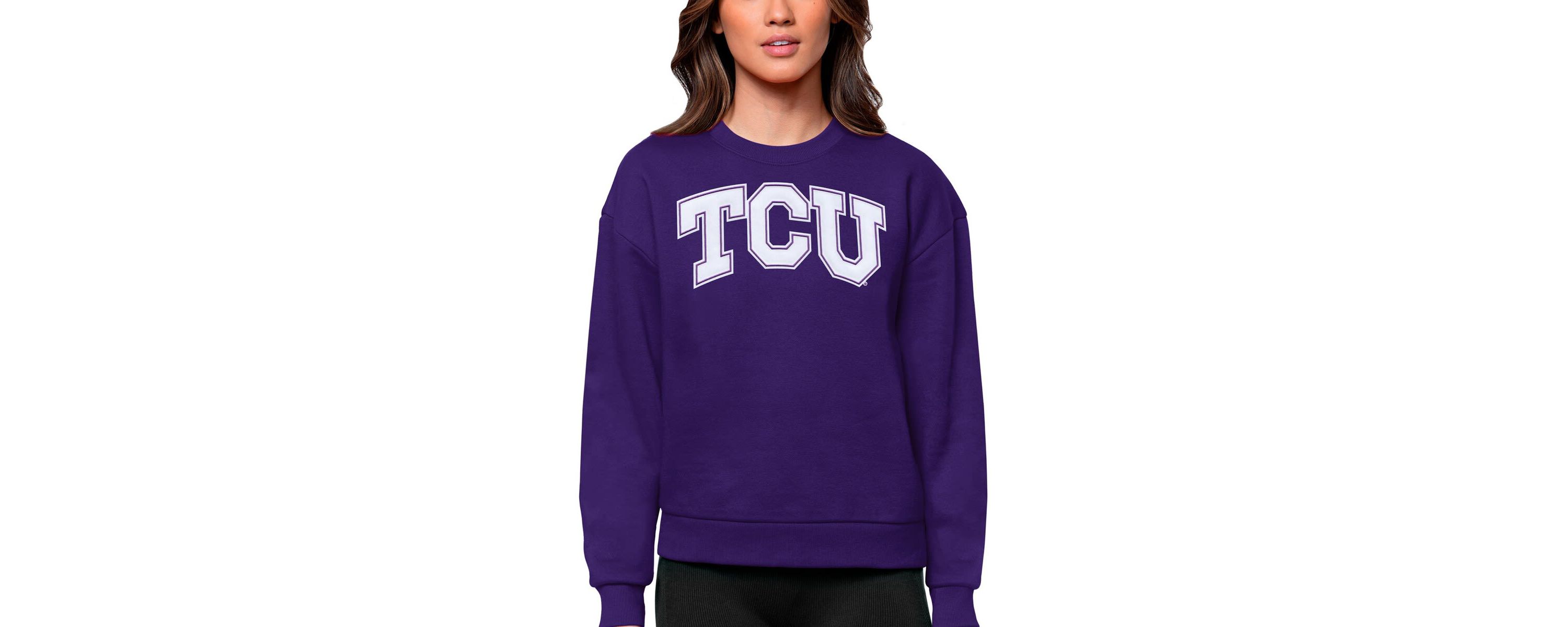 NCAA TCU Horned Frogs Victory Crewneck Pullover Sweatshirt