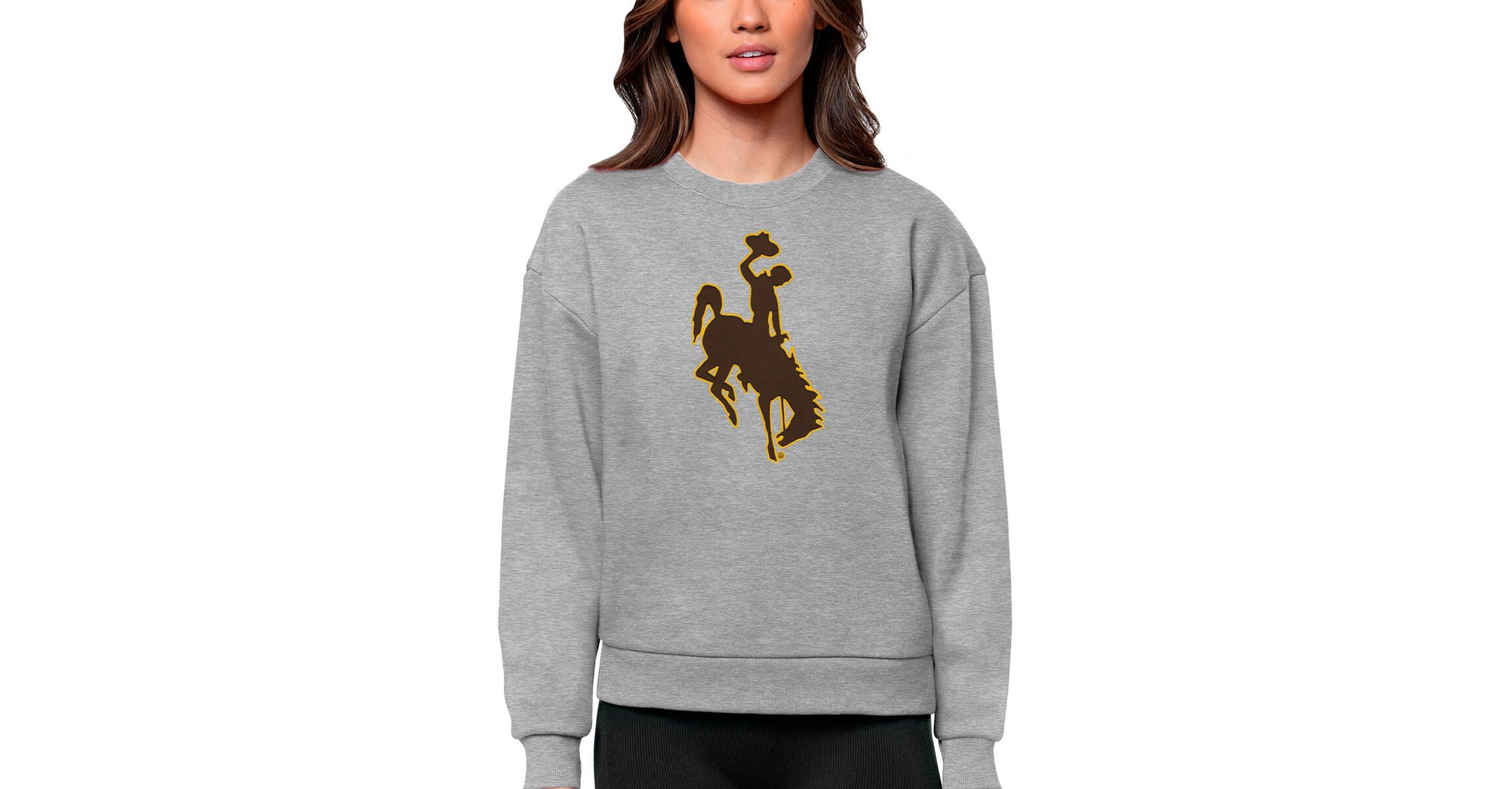 NCAA Wyoming Cowboys Victory Crewneck Pullover Sweatshirt