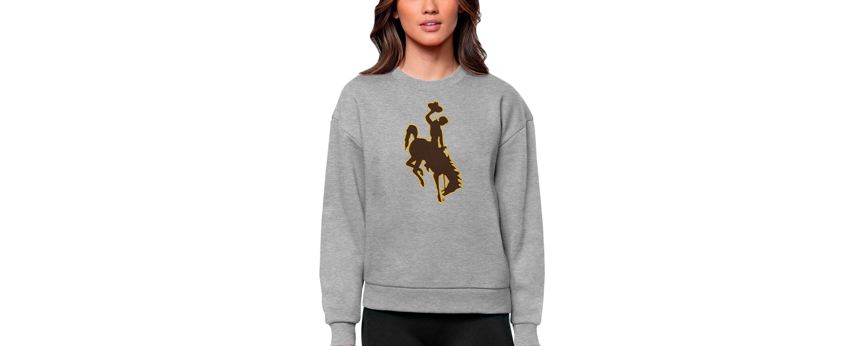 NCAA Wyoming Cowboys Victory Crewneck Pullover Sweatshirt