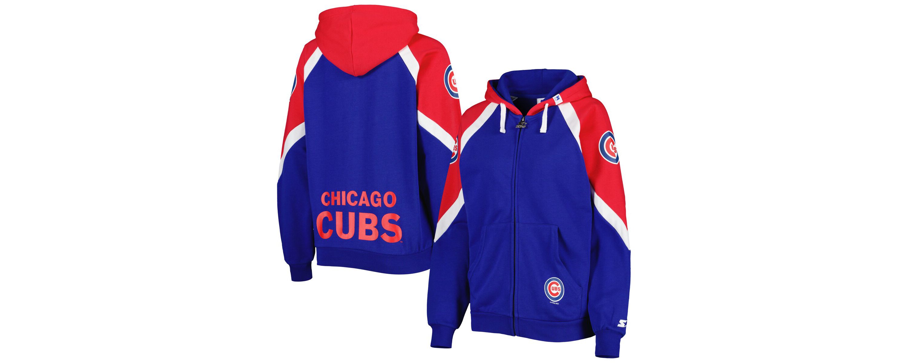 MLB Royal/Red Chicago Cubs Hail Mary Full-Zip Hoodie