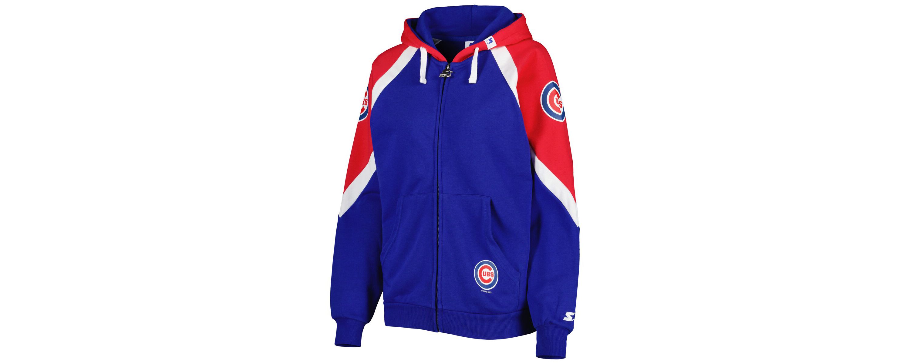 MLB Royal/Red Chicago Cubs Hail Mary Full-Zip Hoodie