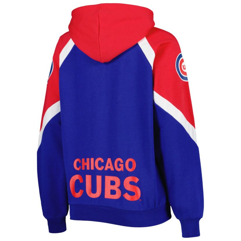 MLB Royal/Red Chicago Cubs Hail Mary Full-Zip Hoodie