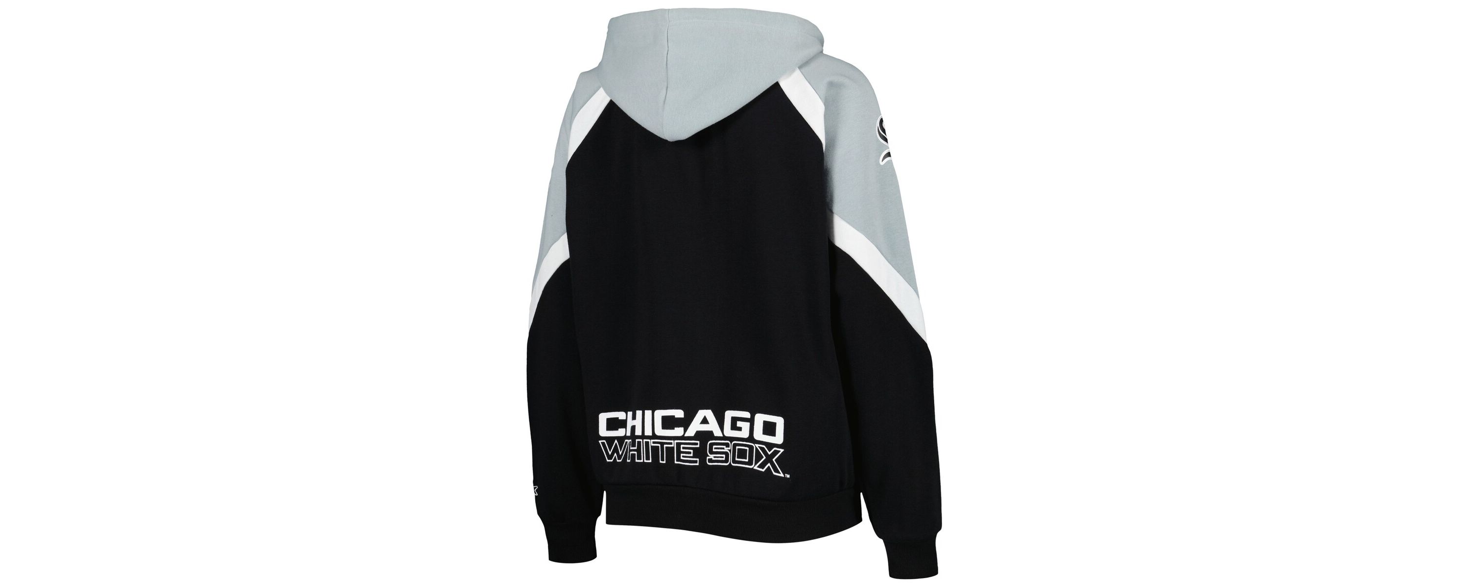 Chicago White Sox MLB Black/Silver Chicago Sox Hail Mary Full-Zip Hoodie
