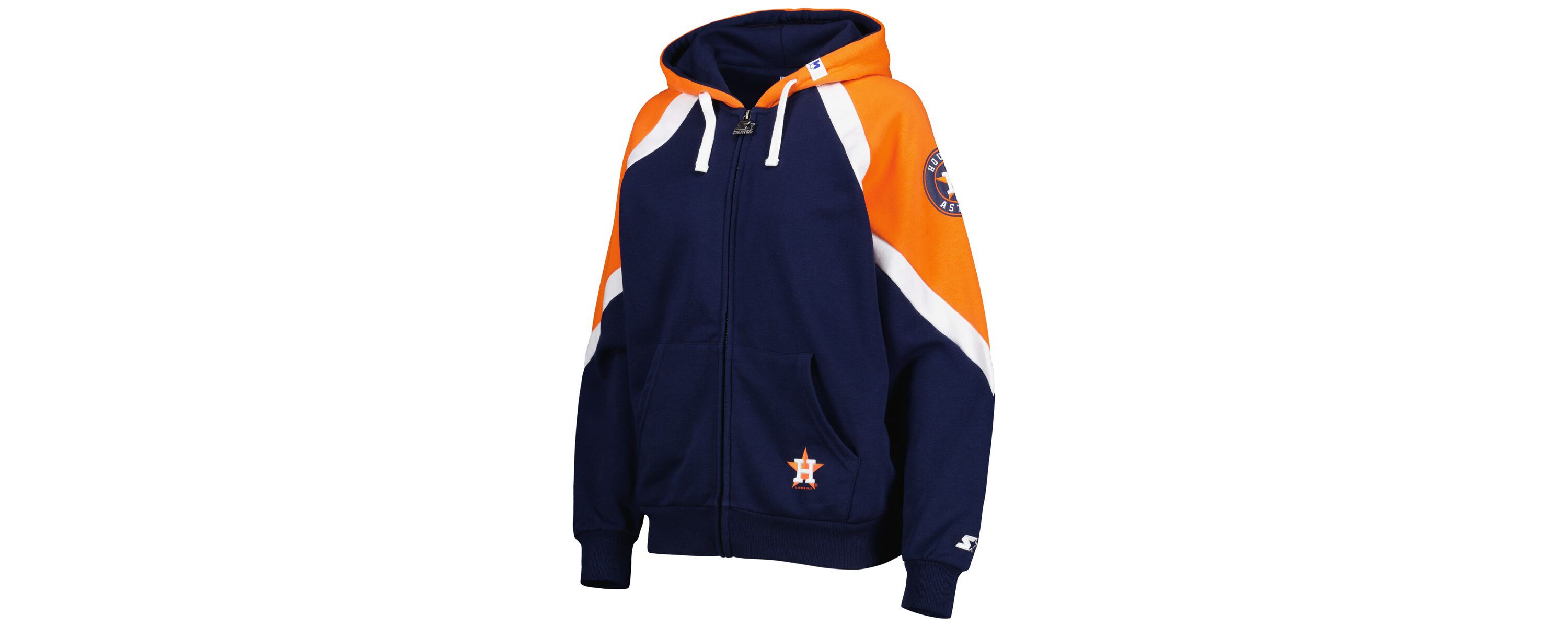 MLB Navy/Orange Houston Astros Hail Mary Full-Zip Hoodie
